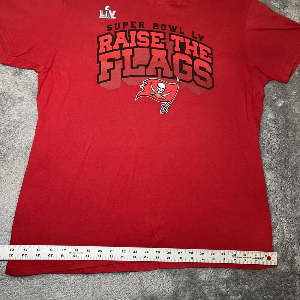 Tampa Bay Buccaneers Super Bowl LV Raise The Flags Short Sleeve Men's Large - Picture 2 of 14